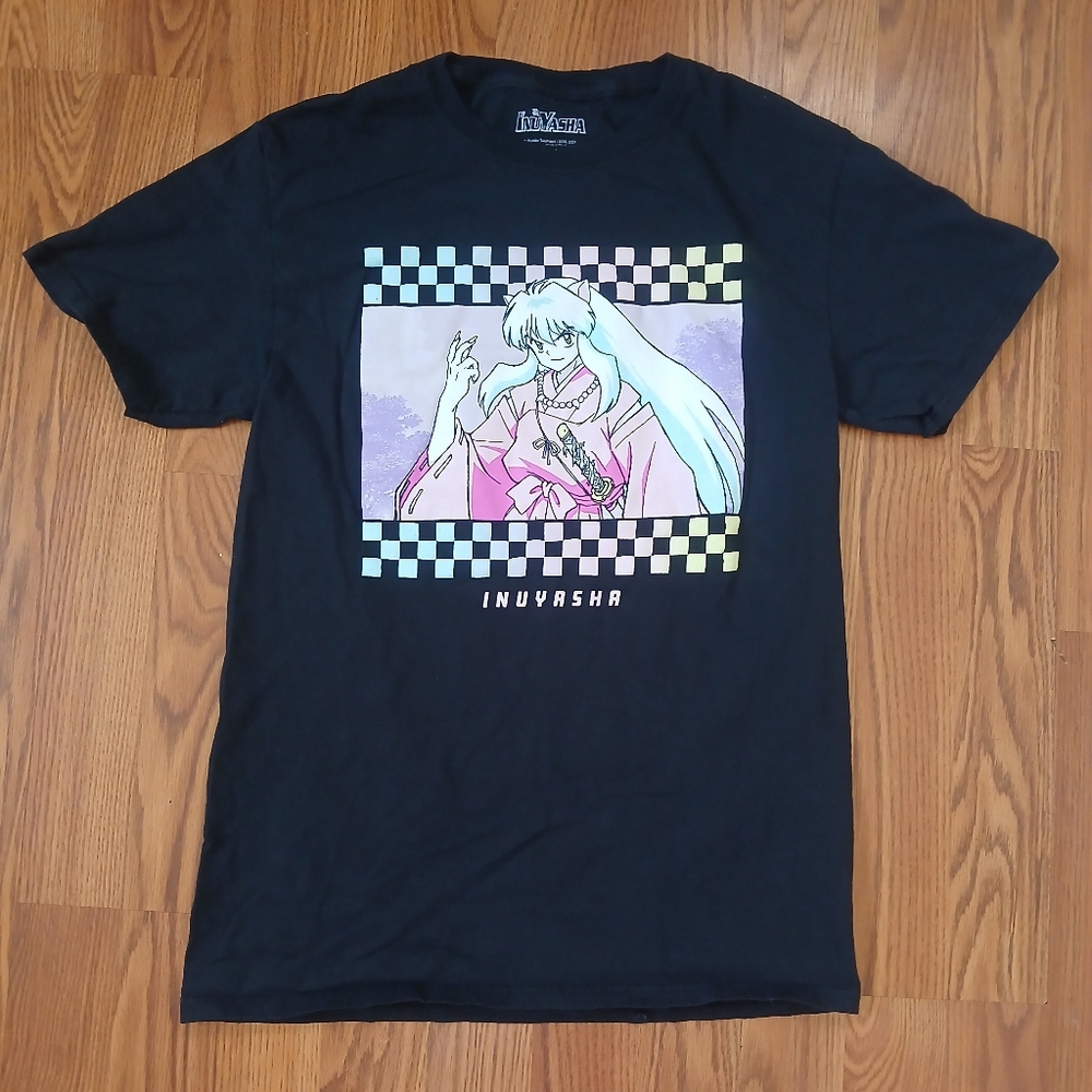 InuYasha Checkered Portrait T-Shirt‎